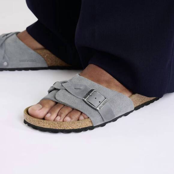 NEW BIRKENSTOCK women\'s oita braided sandal in basalt gray